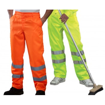 Hi-Vis Poly/Cotton Work Trousers